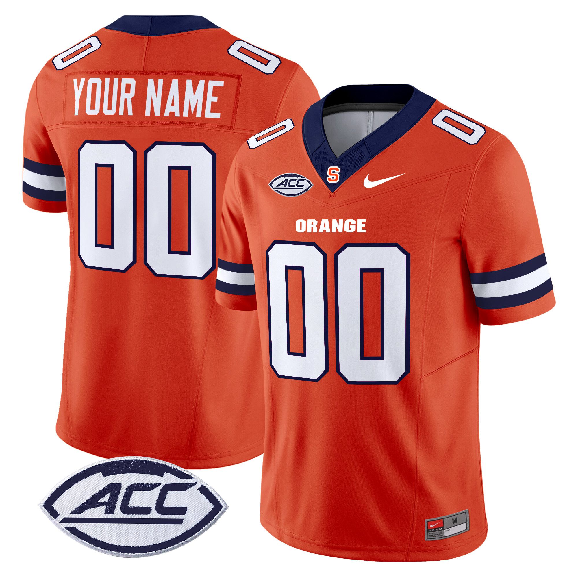 Men Syracuse Orange Orange Nike 2024 Vapor Limited Custom NCAA Jersey style 1->customized ncaa jersey->Custom Jersey